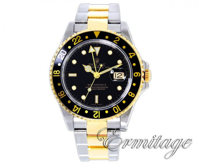 Pre-Owned Rolex GMT-Master II 16713 Gold & Steel 2001